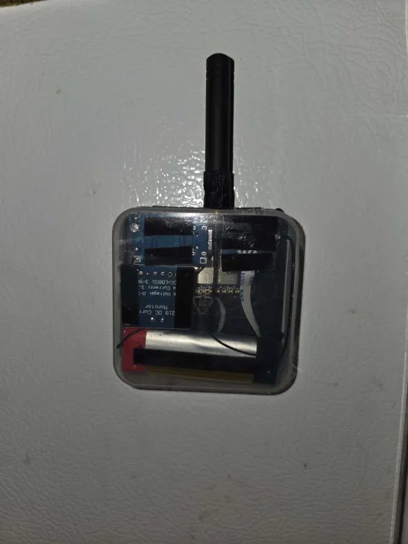 Magnetic sticky node mounted to metal sign